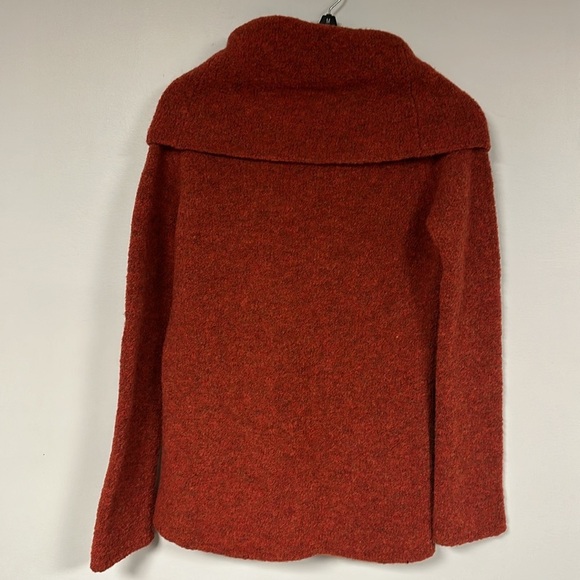 Amore  Beautiful WARM, 80% Wool RUST  Large Cowl Neck Sweater,, L - Picture 3 of 5